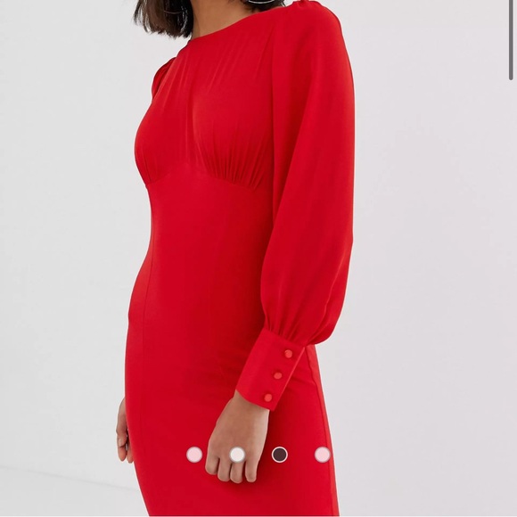 SOLD!!! Asos red dress 6 - Picture 2 of 8
